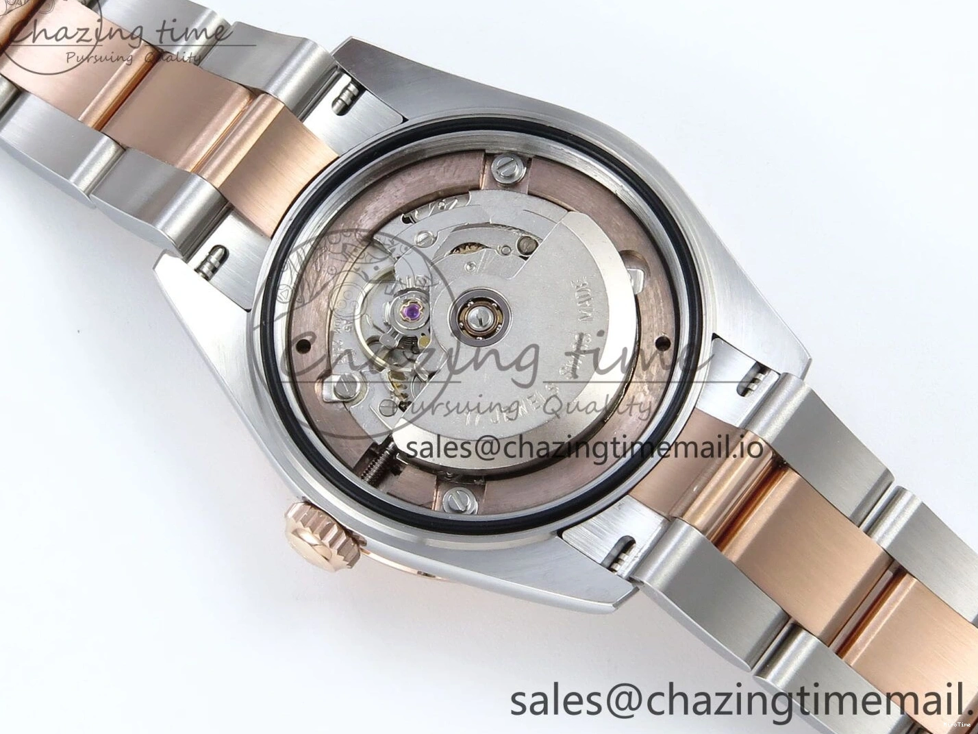 MiroTime 0504 DateJust 31 278271 ARF 1:1 Best Edition 904L Steel Brown Roman Diamonds Dial on SS RG Oyster Bracelet ETA SmartChoice 520